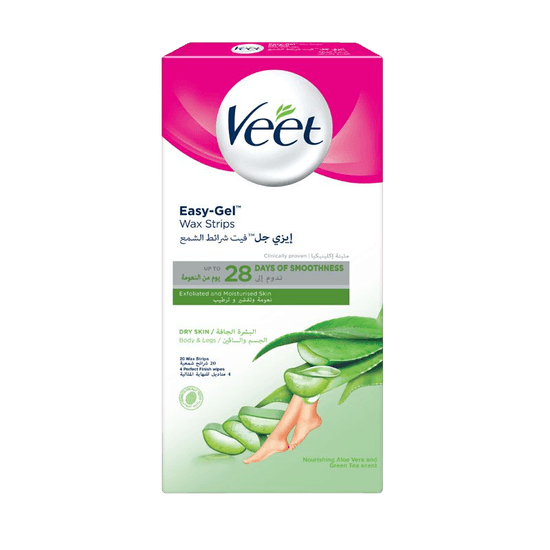 Veet Hair Remover Cold Wax Strips Dry Skin 20s
